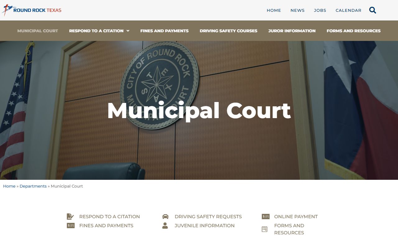 Round Rock civil court records municipal court