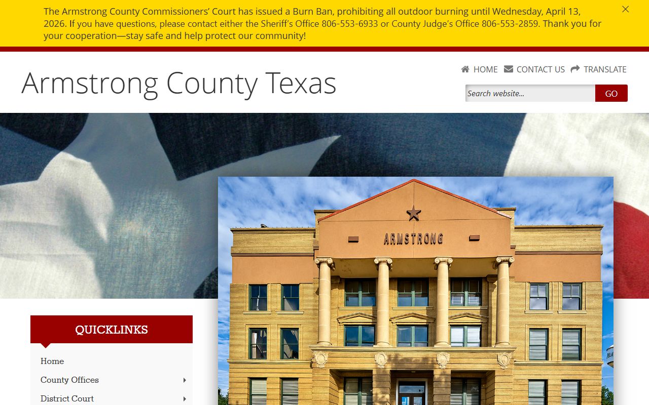 Armstrong County civil court records clerk website