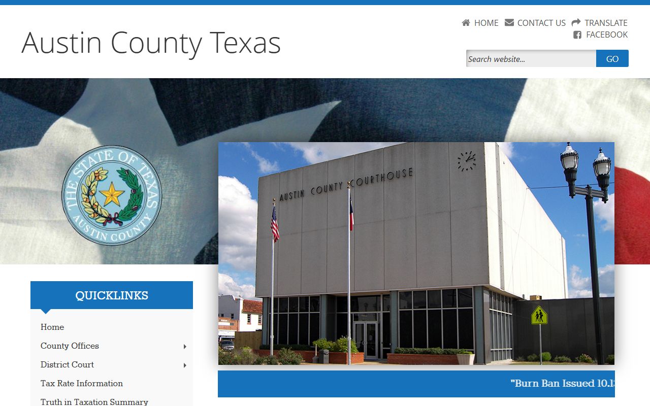 Austin County civil court records county clerk website