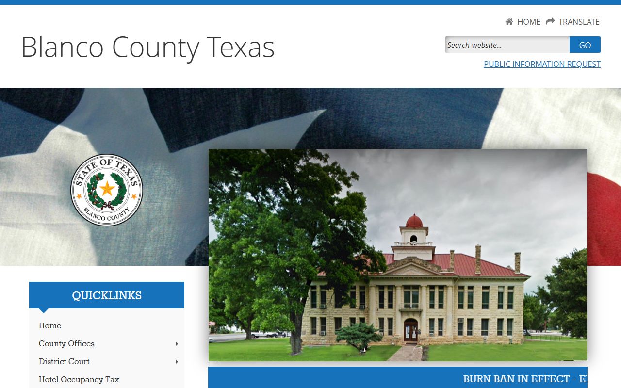 Blanco County civil court records county clerk website