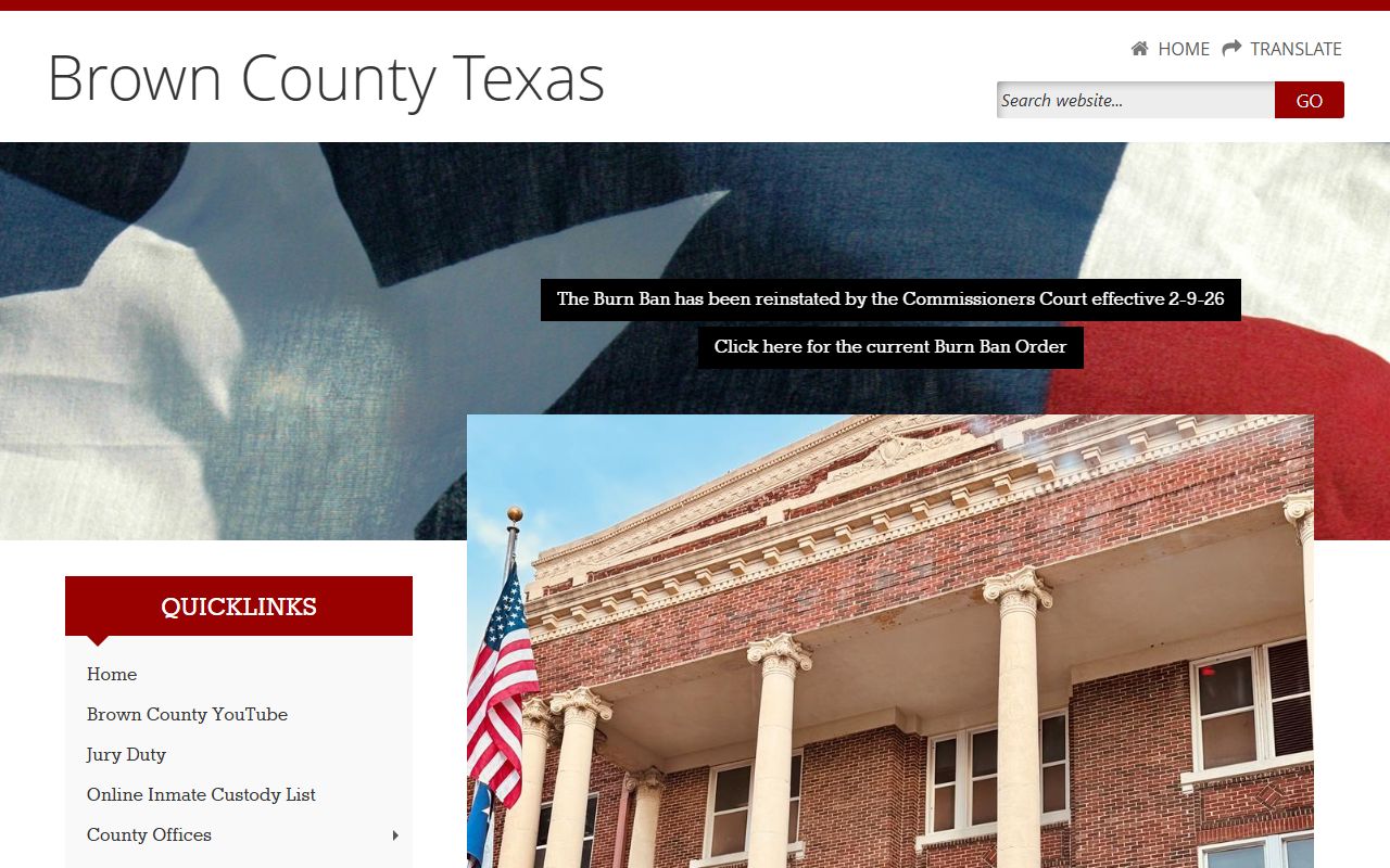 Brown County civil court records County Clerk website