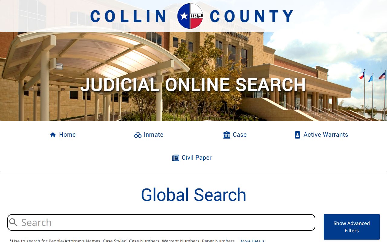 Collin County civil court records online case search portal