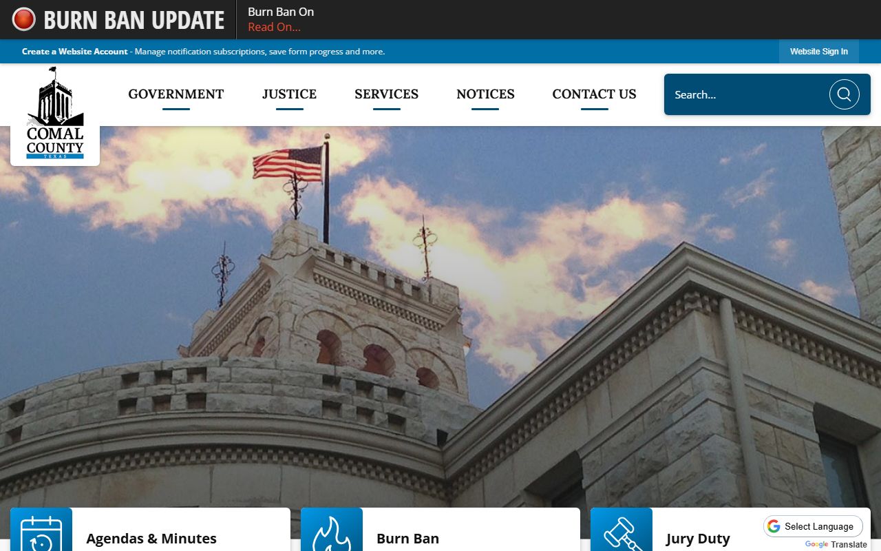 Comal County civil court records County Clerk website