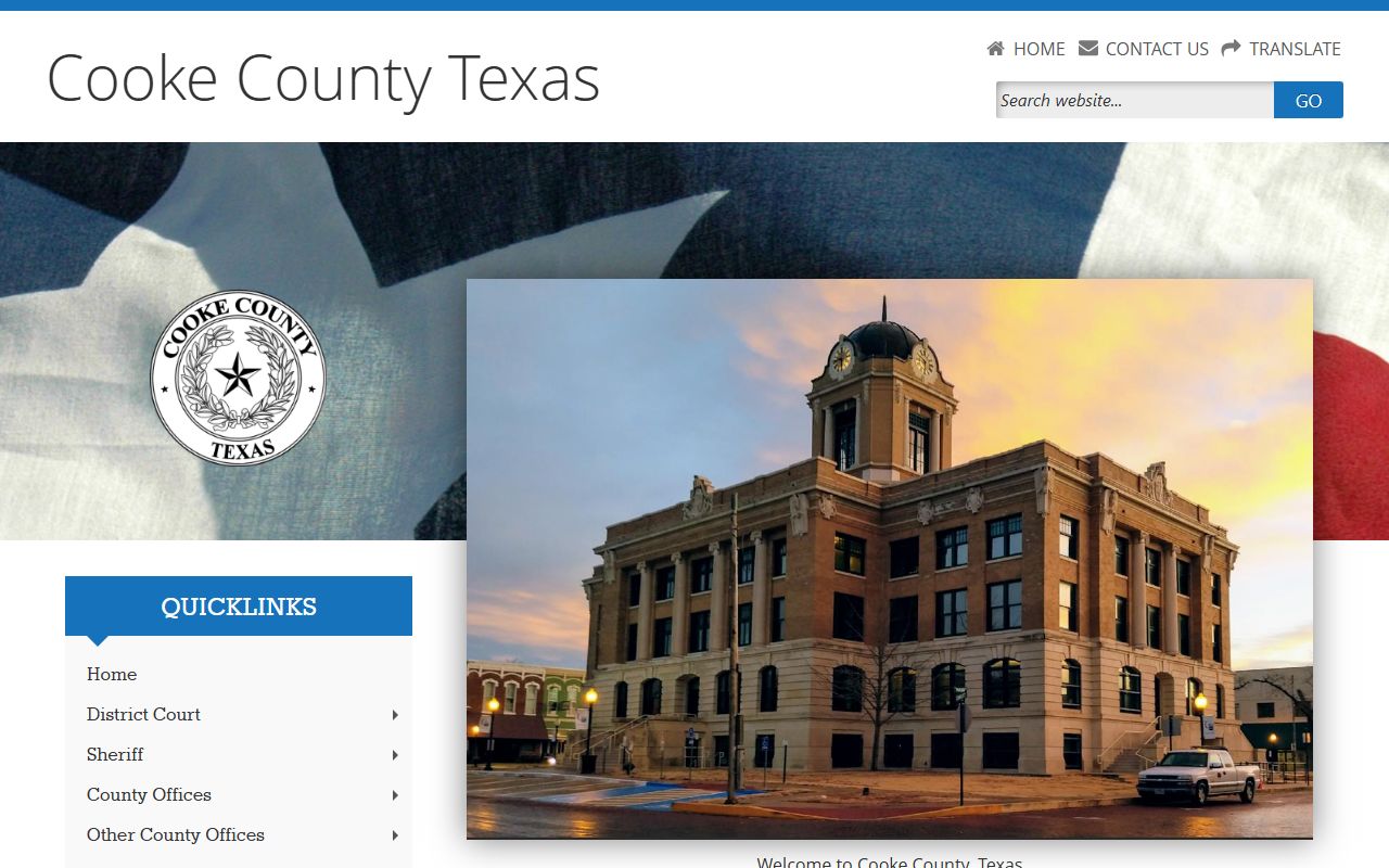 Cooke County civil court records clerk website