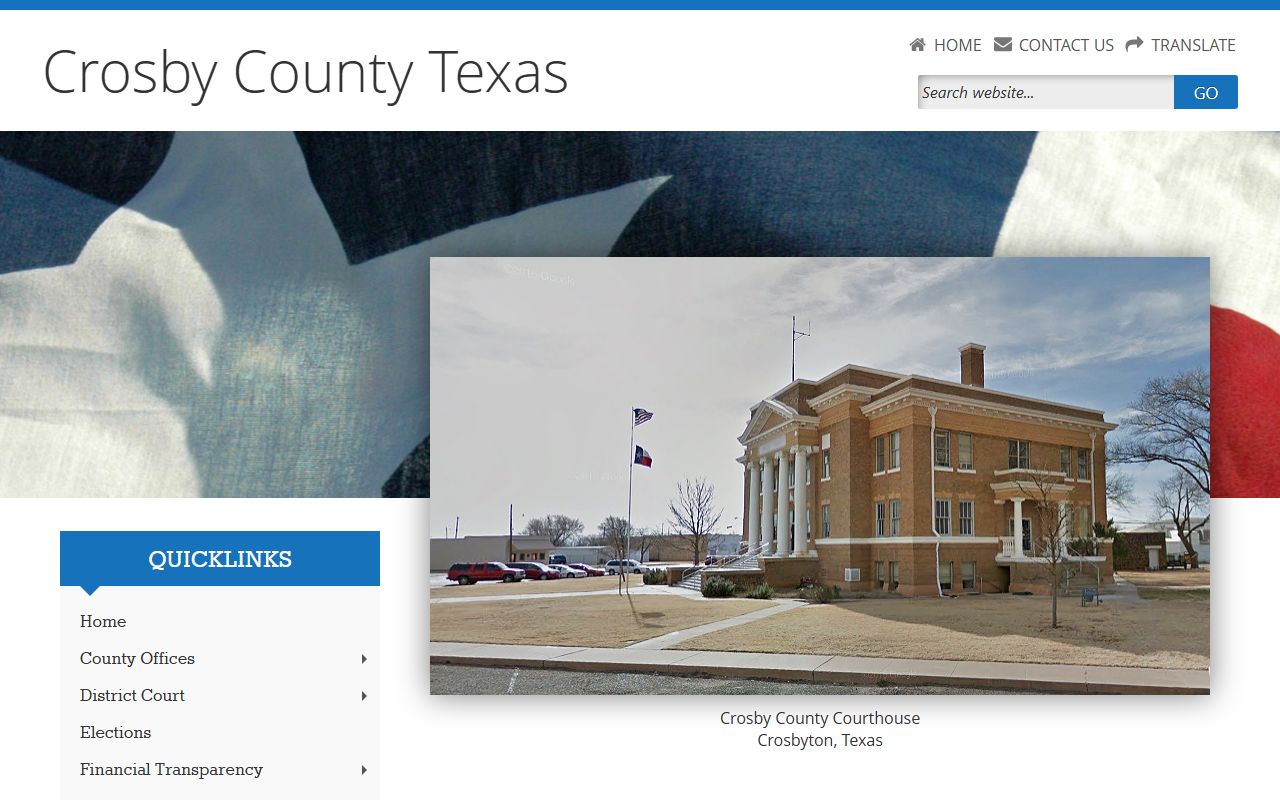 Crosby County civil court records clerk office