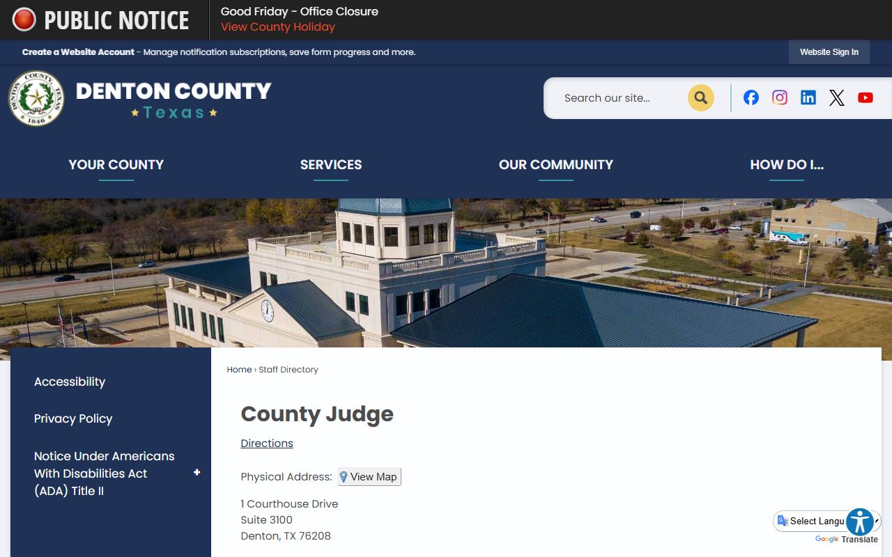 Denton County civil court records County Clerk website