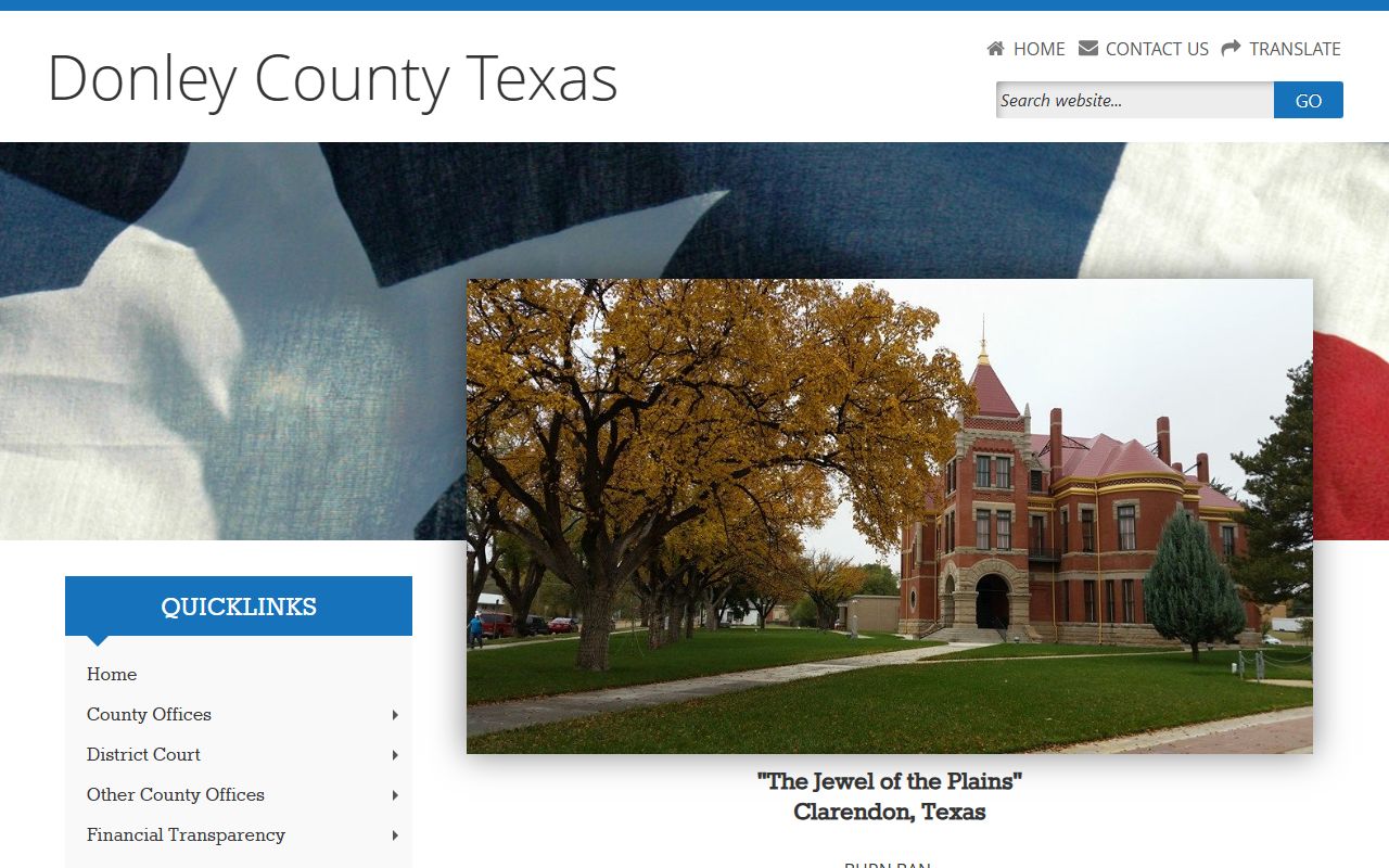 Donley County civil court records clerk office website