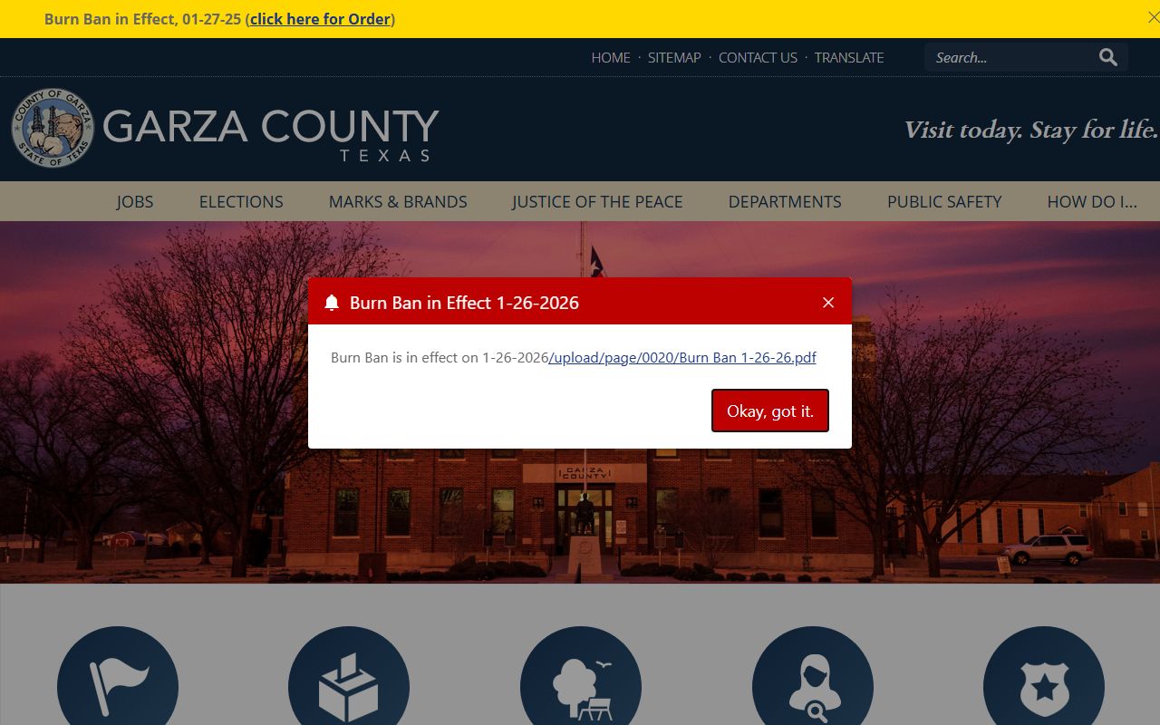 Garza County civil court records