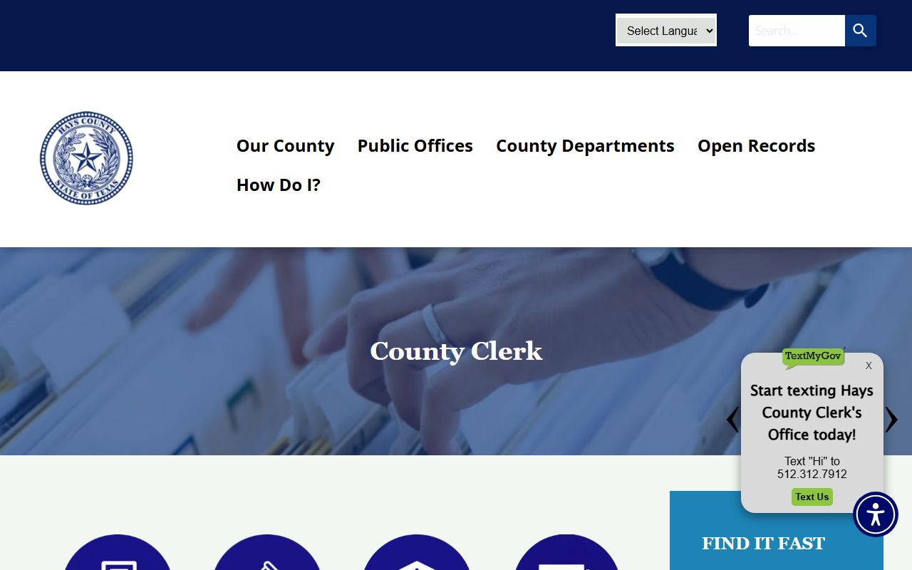 Hays County civil court records search portal