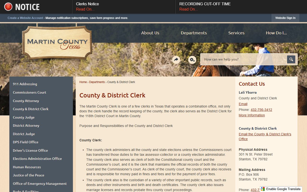 Martin County deed and property records