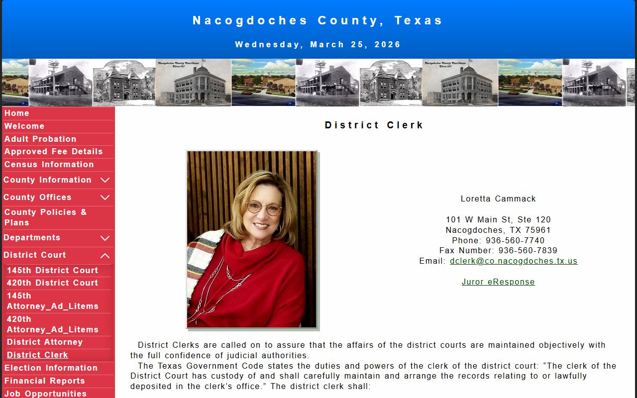 Nacogdoches County civil court records