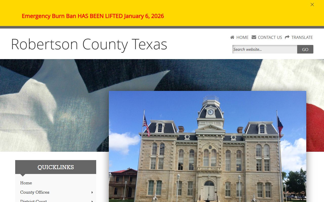 Robertson County civil court records clerk website