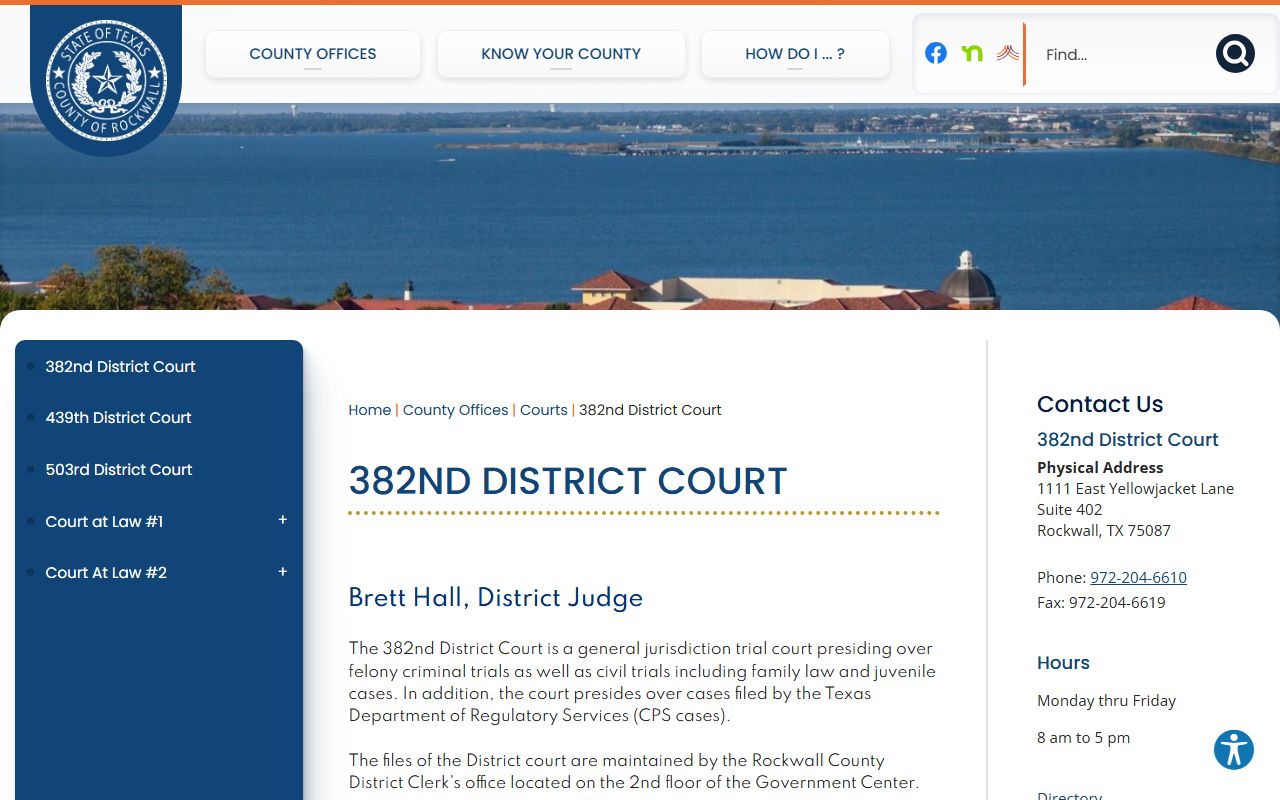 Rockwall County civil court records district clerk