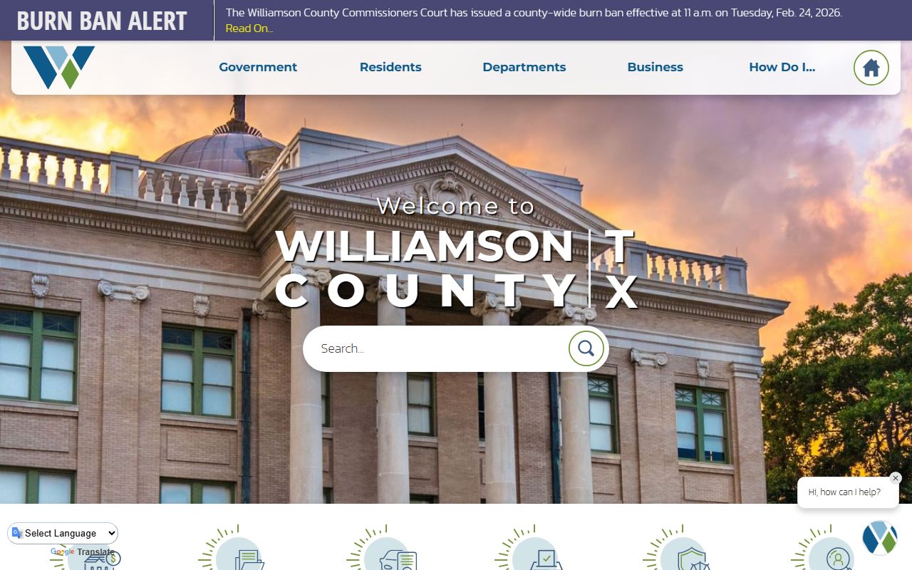 Williamson County District Clerk civil court records for Georgetown